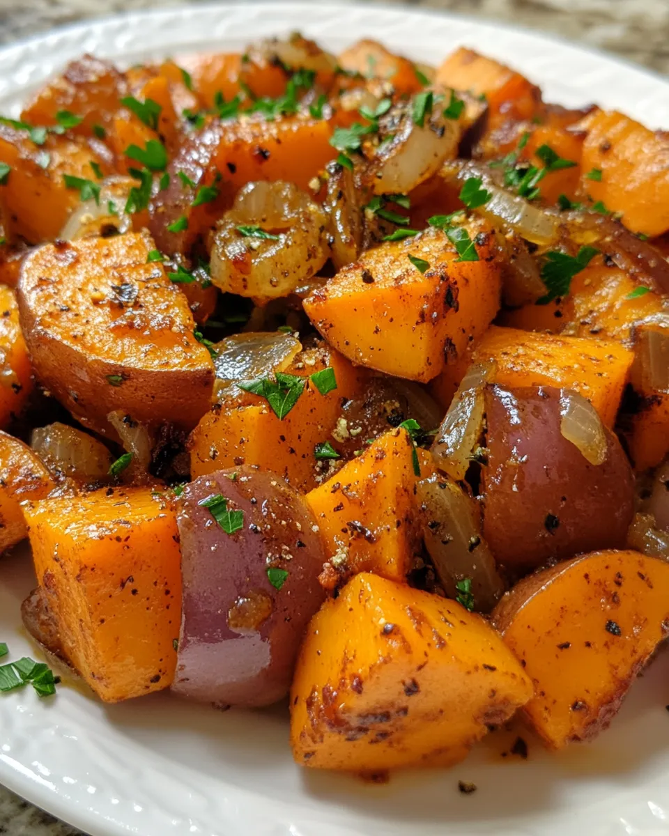 Sweet Potato & Caramelized Onion Bake Recipe