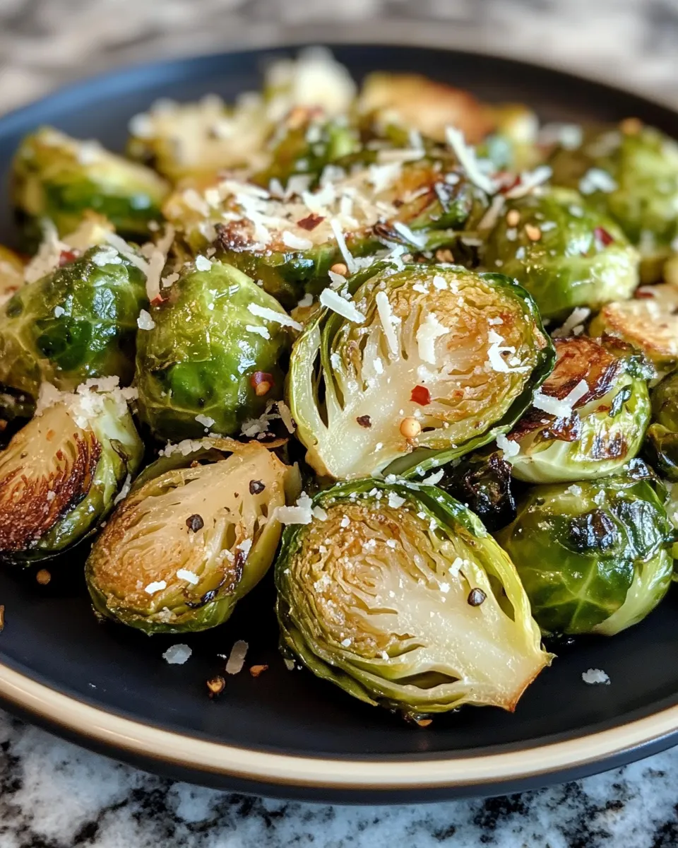 Roasted Brussels Sprouts with Parmesan Recipe