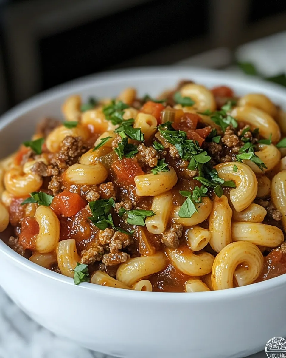 Southern-Style Beef & Macaroni Recipe