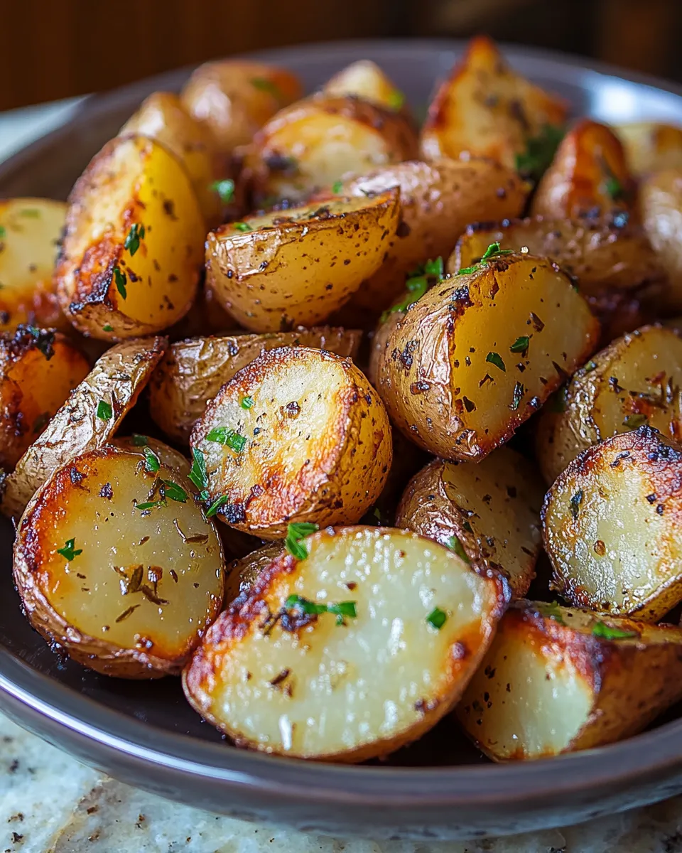Garlic Herb Roasted Potatoes Recipe