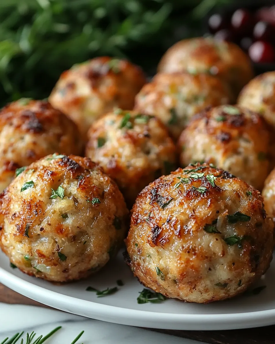 Thanksgiving Herb & Sage Stuffing Balls Recipe