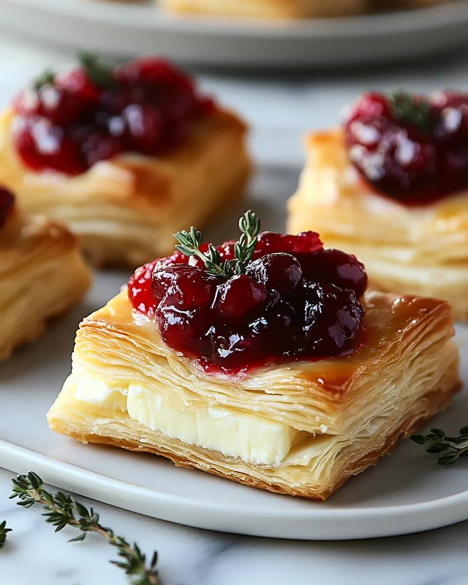 Cranberry Brie Bites Recipe
