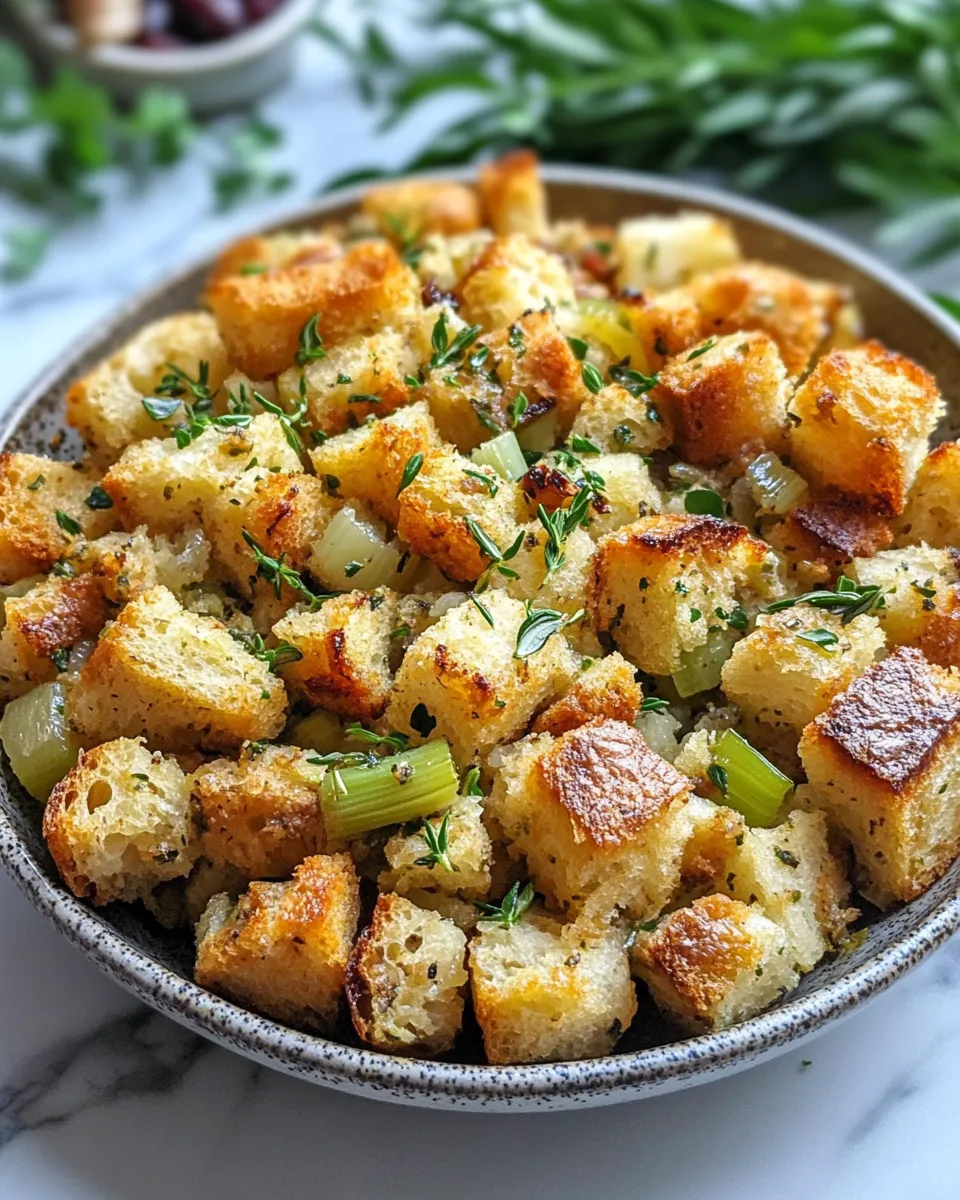 Sausage-Free Stuffing  Recipe