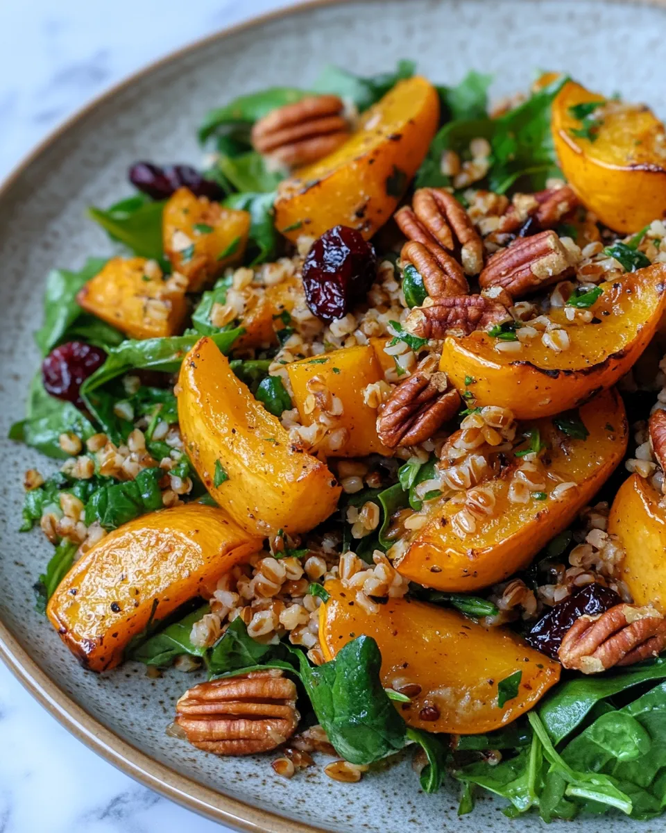 Roasted Acorn Squash and Farro Salad Recipe