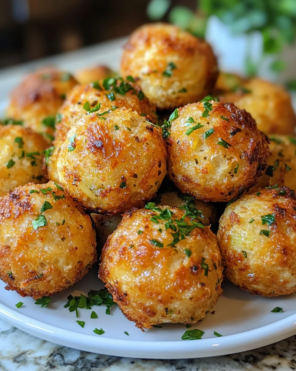 Crispy Garlic & Onion Thanksgiving Stuffing Balls Recipe