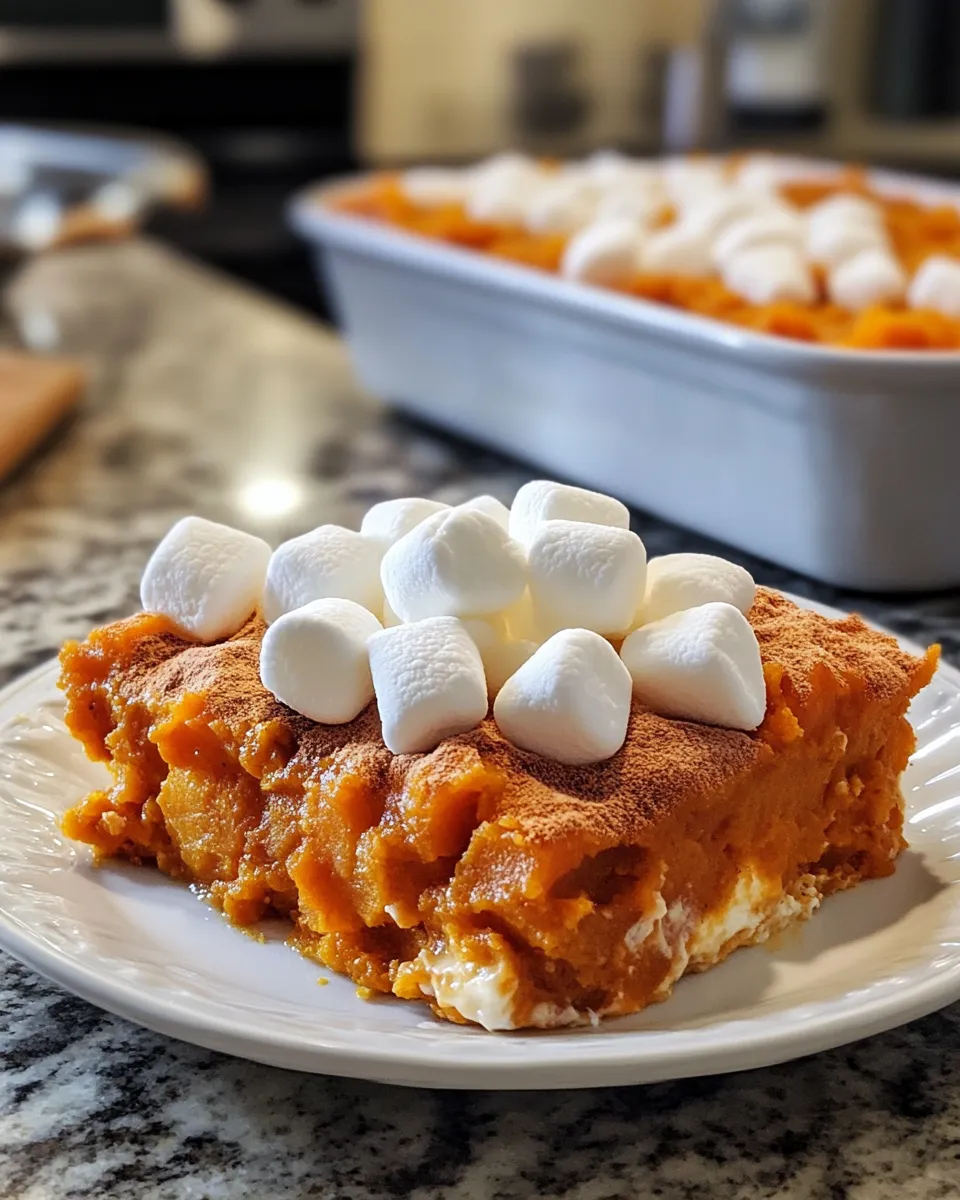 Sweet Potato Casserole with Marshmallows Recipe