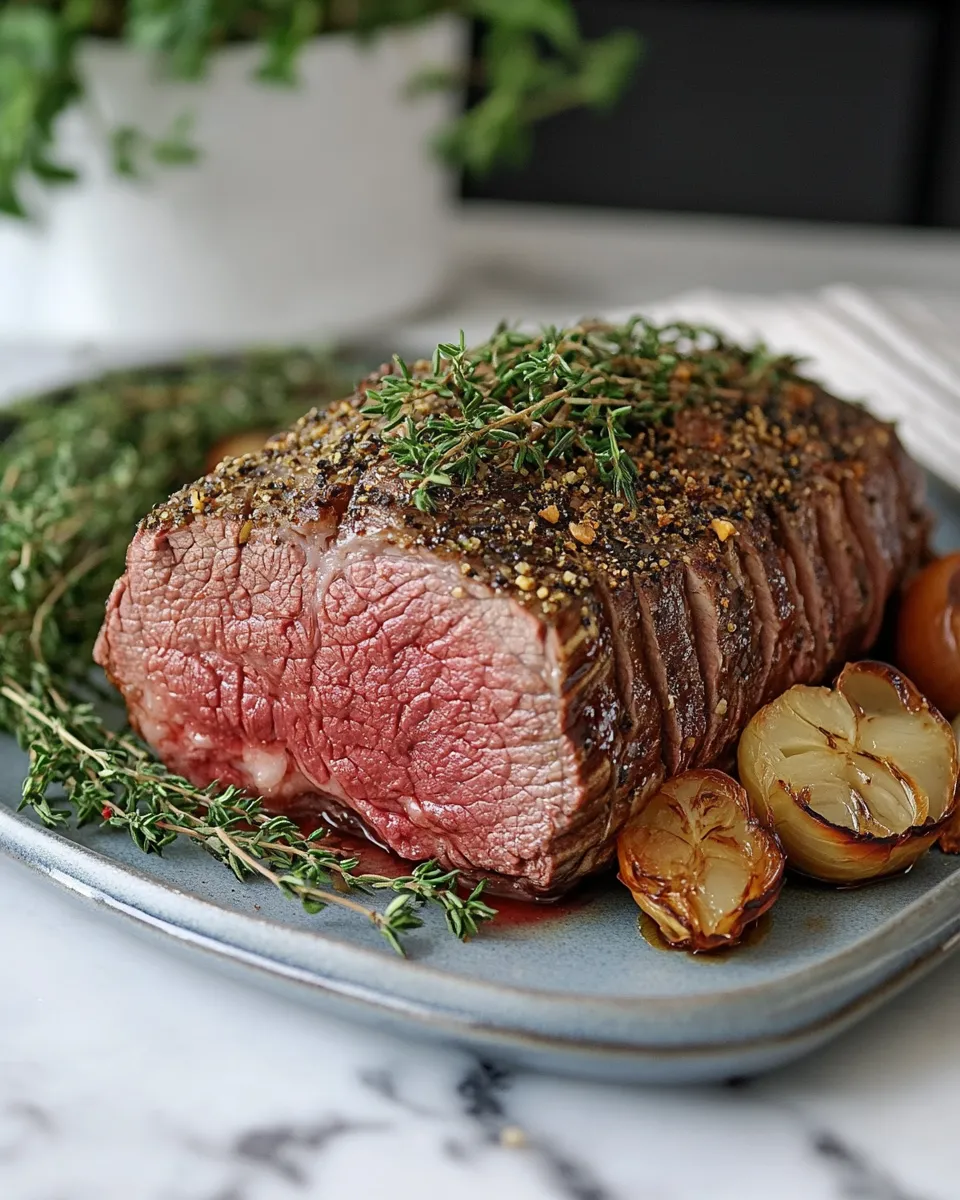 Peppercorn Crusted Roast Beef Recipe
