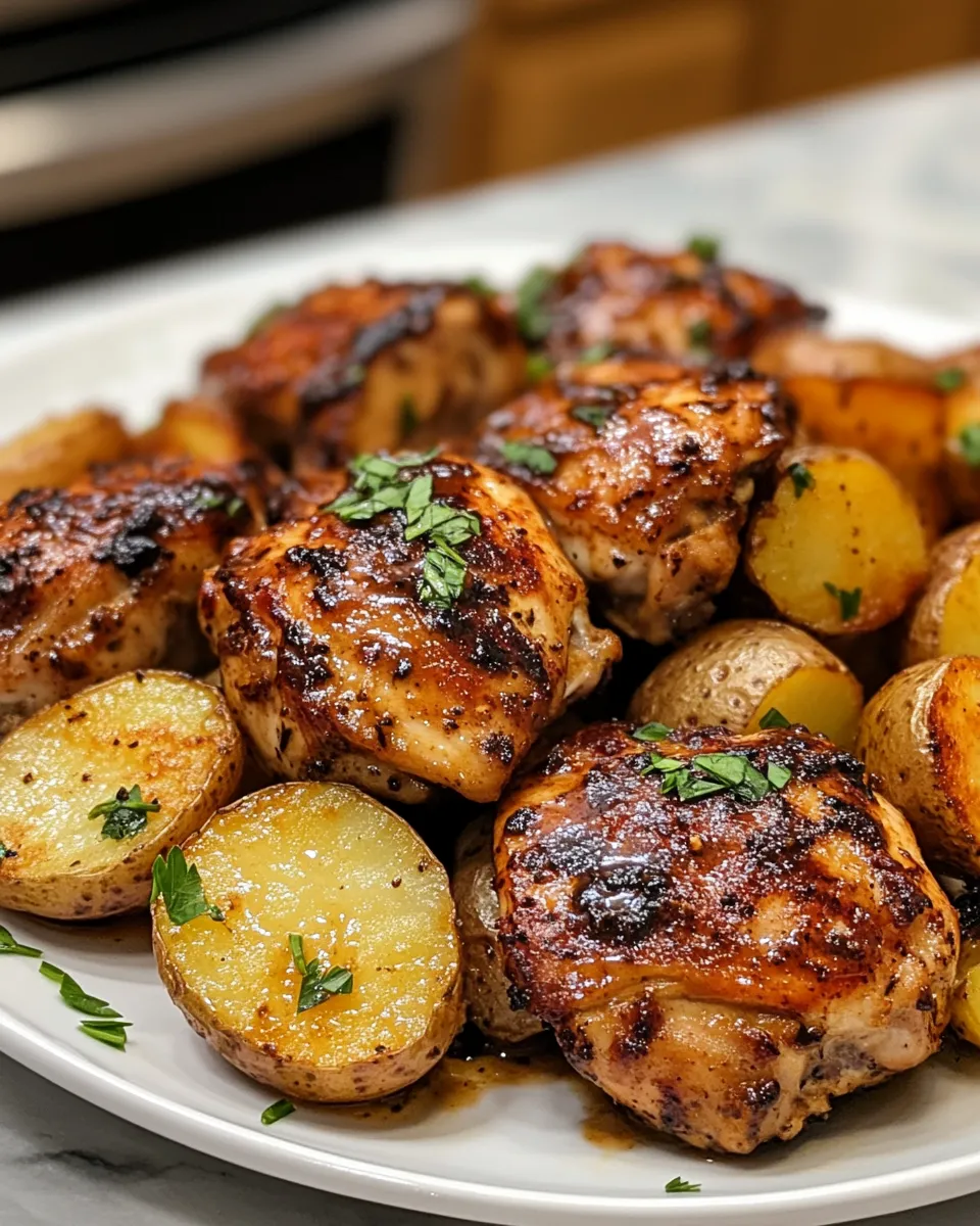 Buttermilk Garlic Chicken and Potatoes Recipe