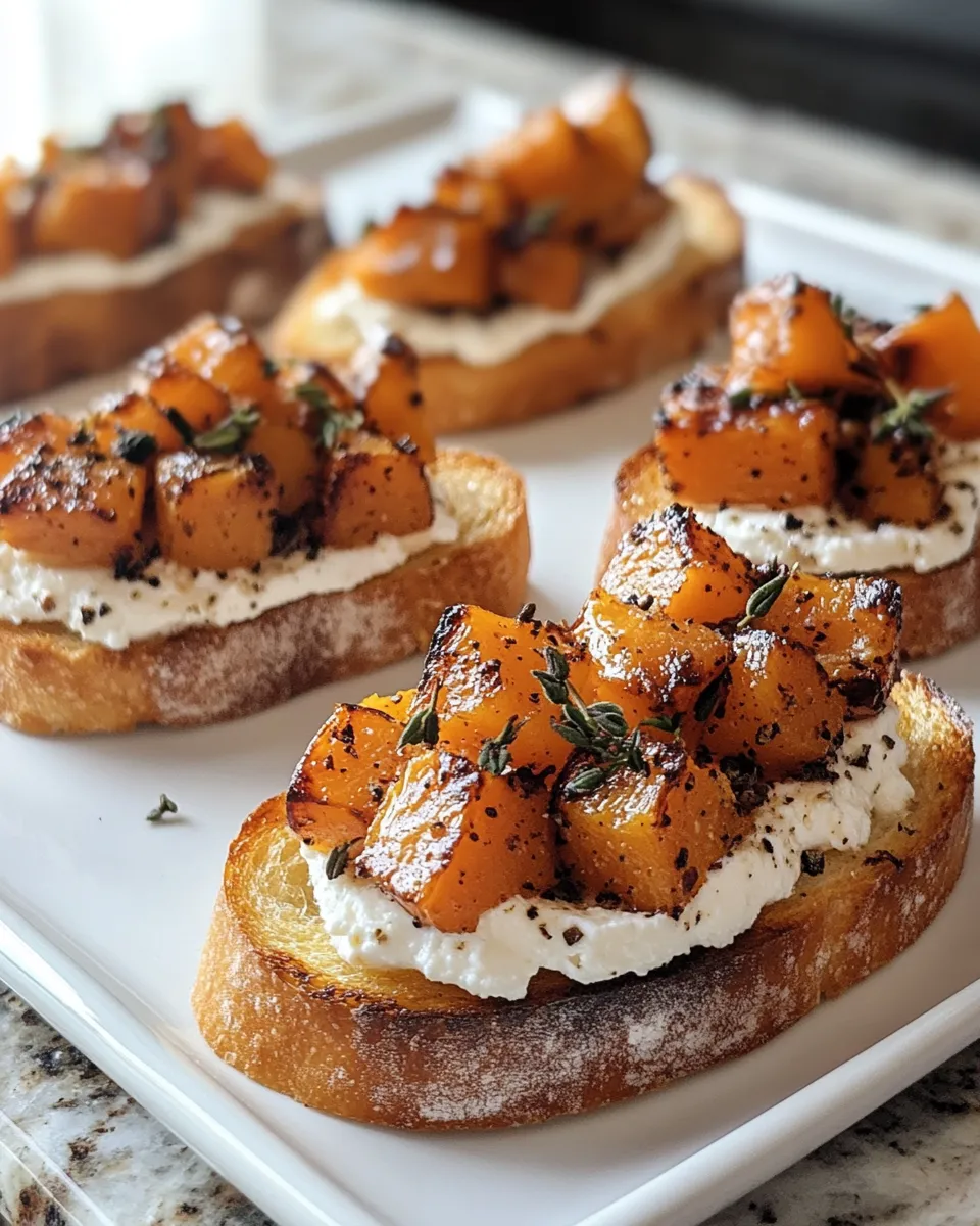 Roasted Butternut Squash Crostini Recipe