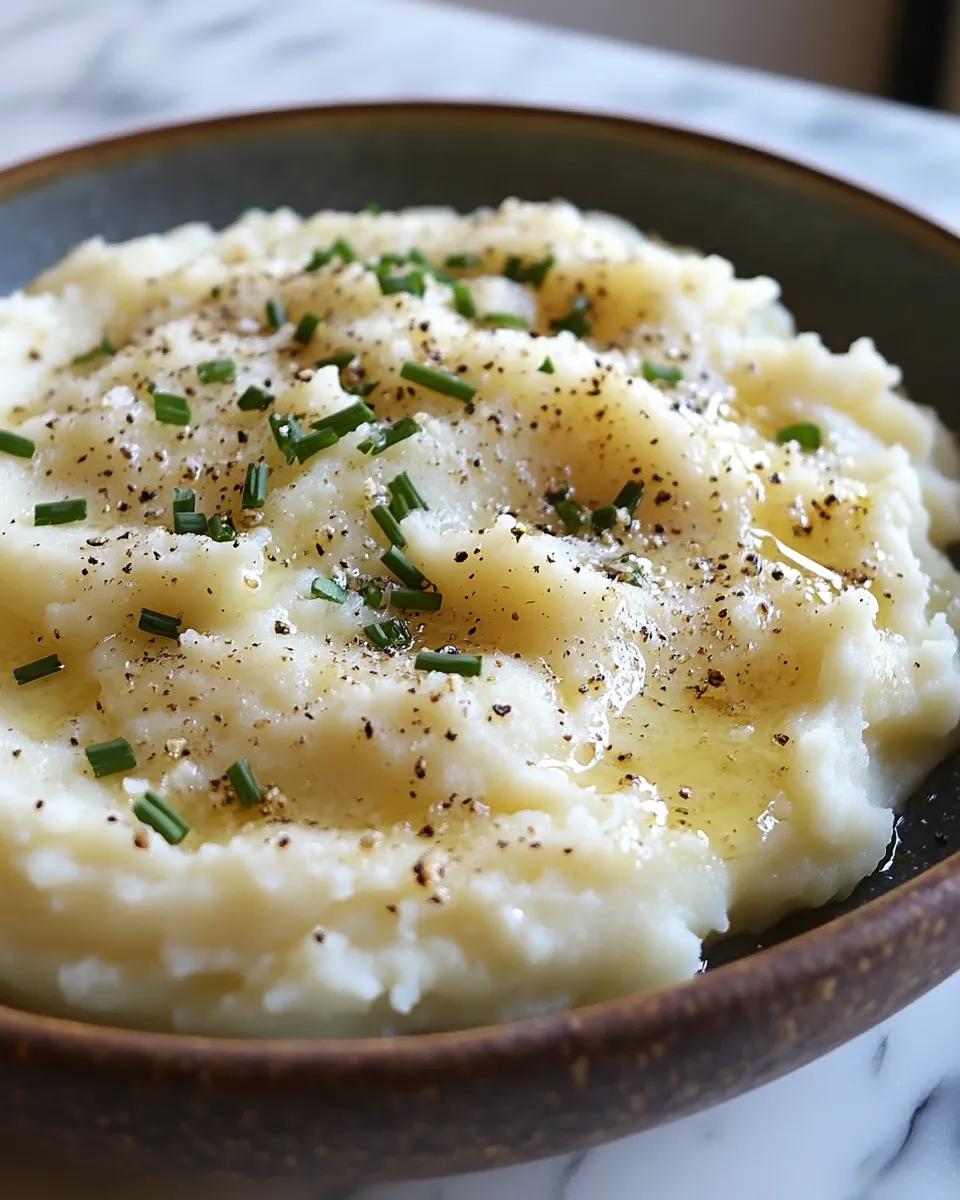 Creamy Mashed Potatoes with Garlic and Chives Recipe