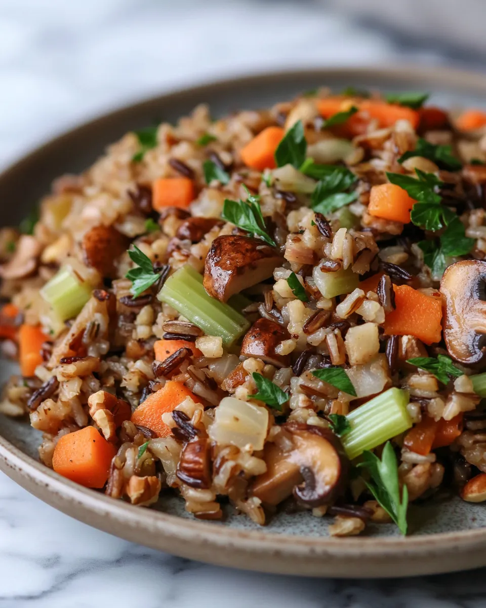 Mushroom and Wild Rice Stuffing Recipe