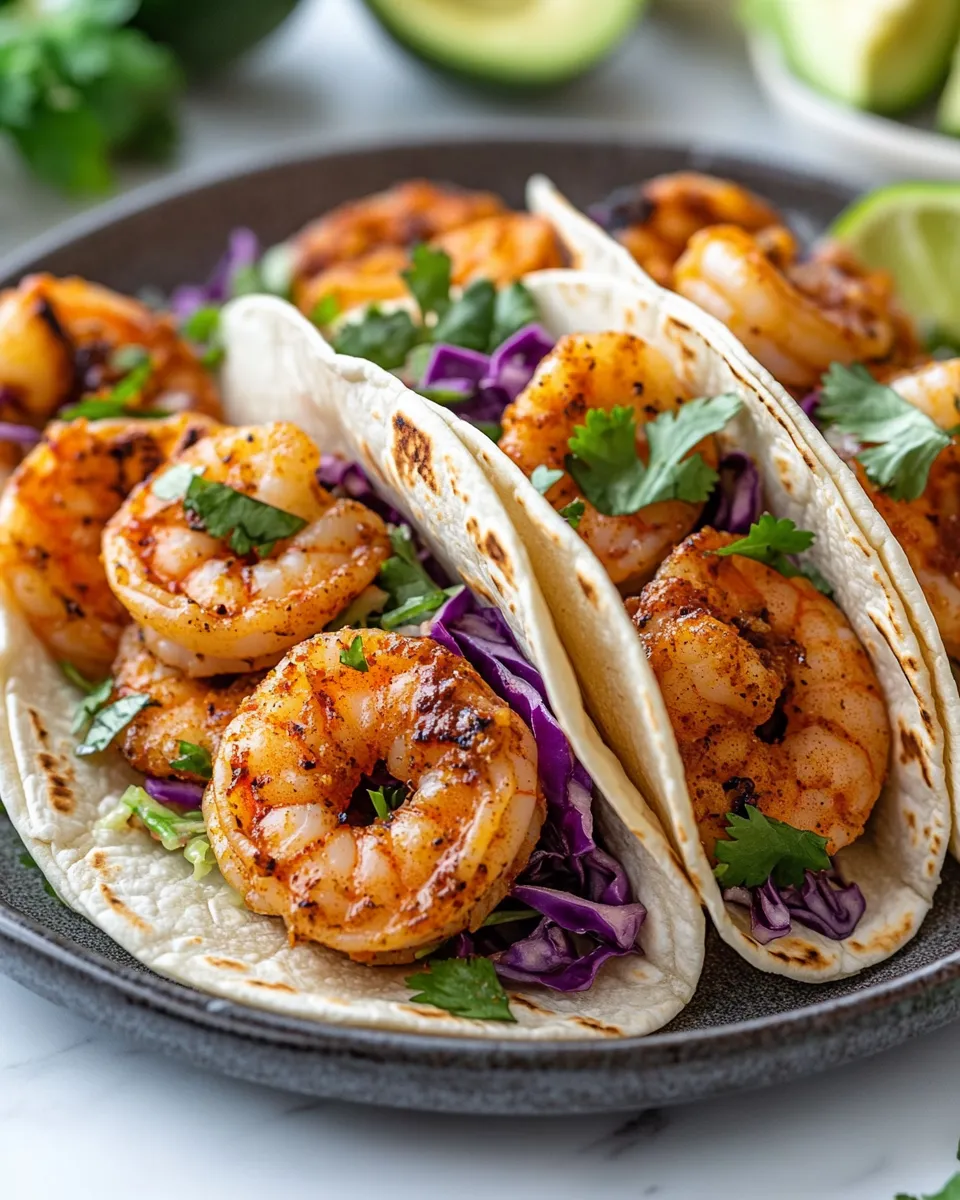 Spicy Shrimp Tacos with Zesty Slaw