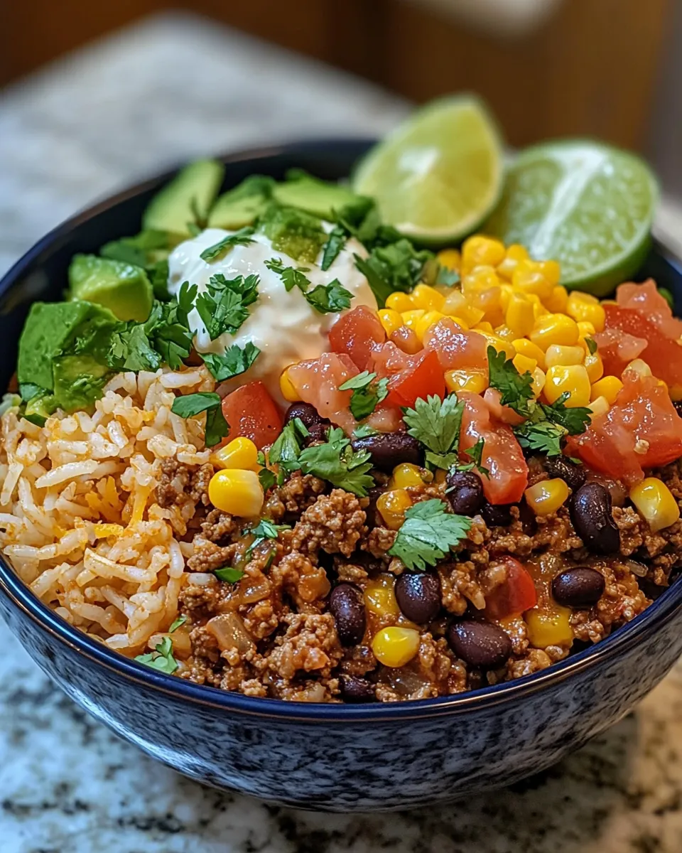 Taco Rice Bowl Ready in 30 Minutes