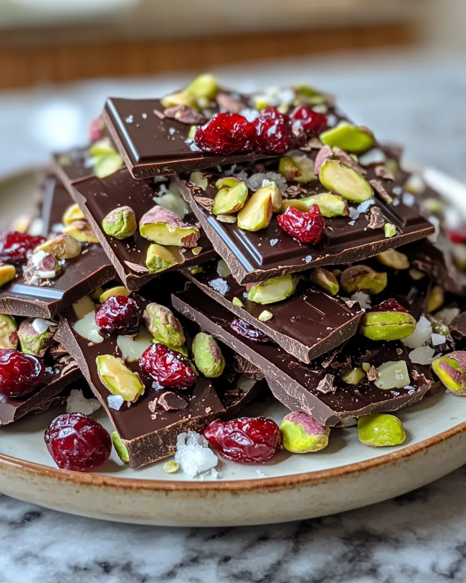 Cranberry Pistachio Chocolate Bark Everyone Will Love