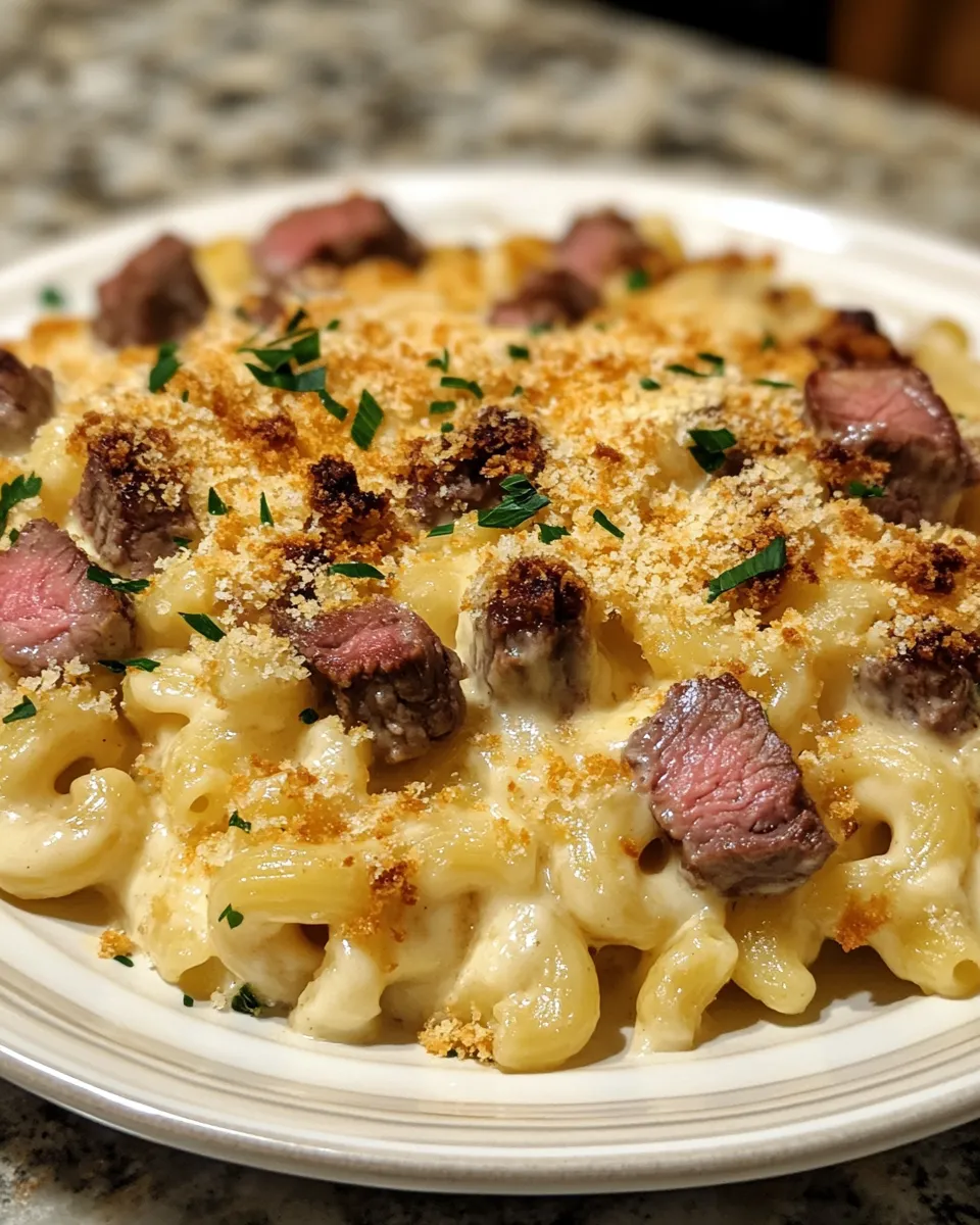 Prime Rib Mac & Cheese Bake Everyone Will Love