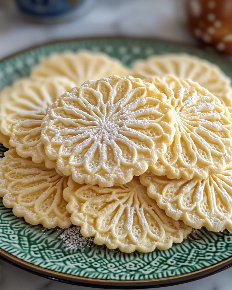 Homemade Classic Italian Pizzelle