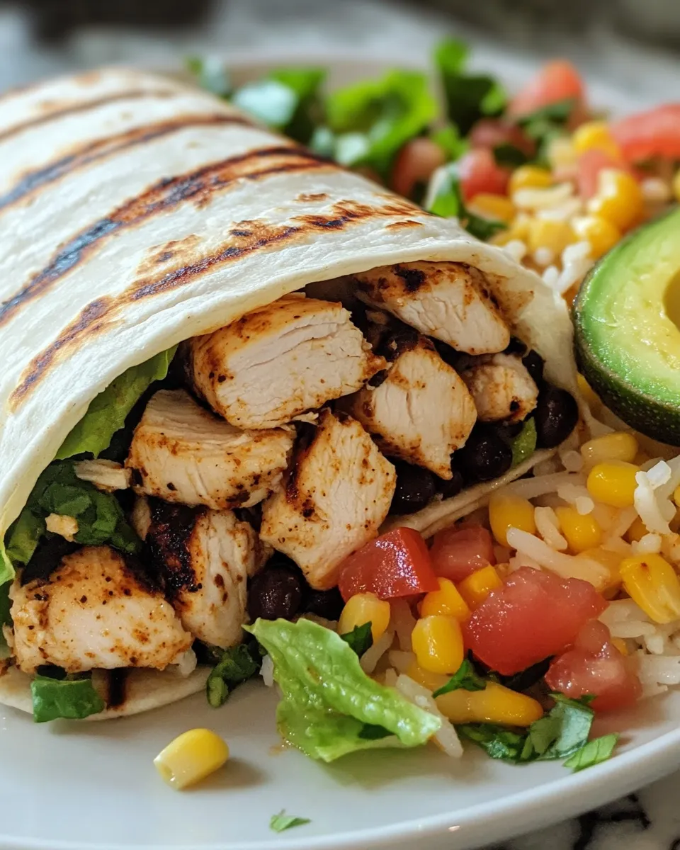 Homemade Chipotle Ranch Grilled Chicken Burritos