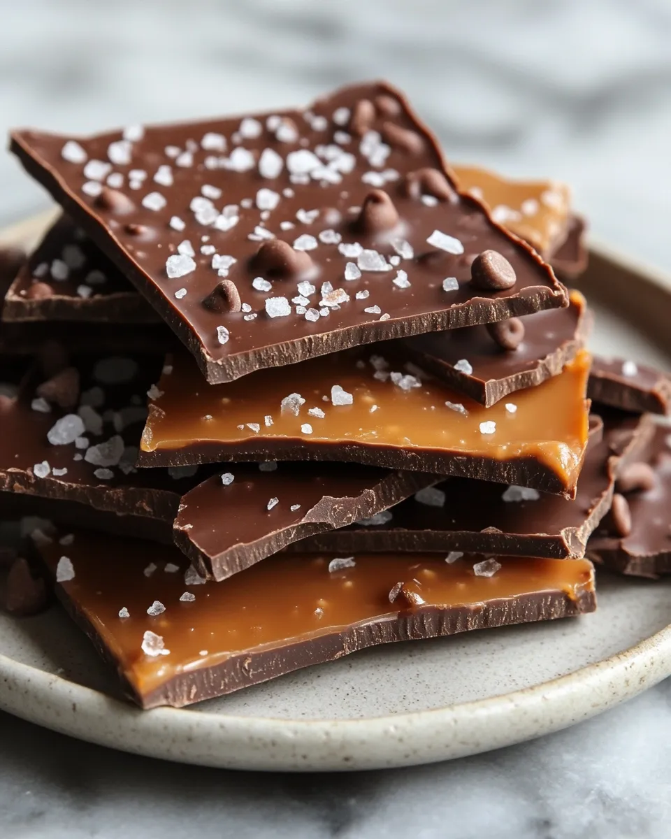 Salted Caramel Chocolate Bark Everyone Will Crave