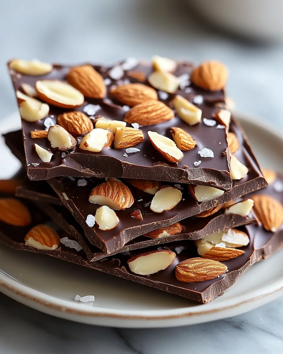 Irresistible Almond Crunch Chocolate Bark