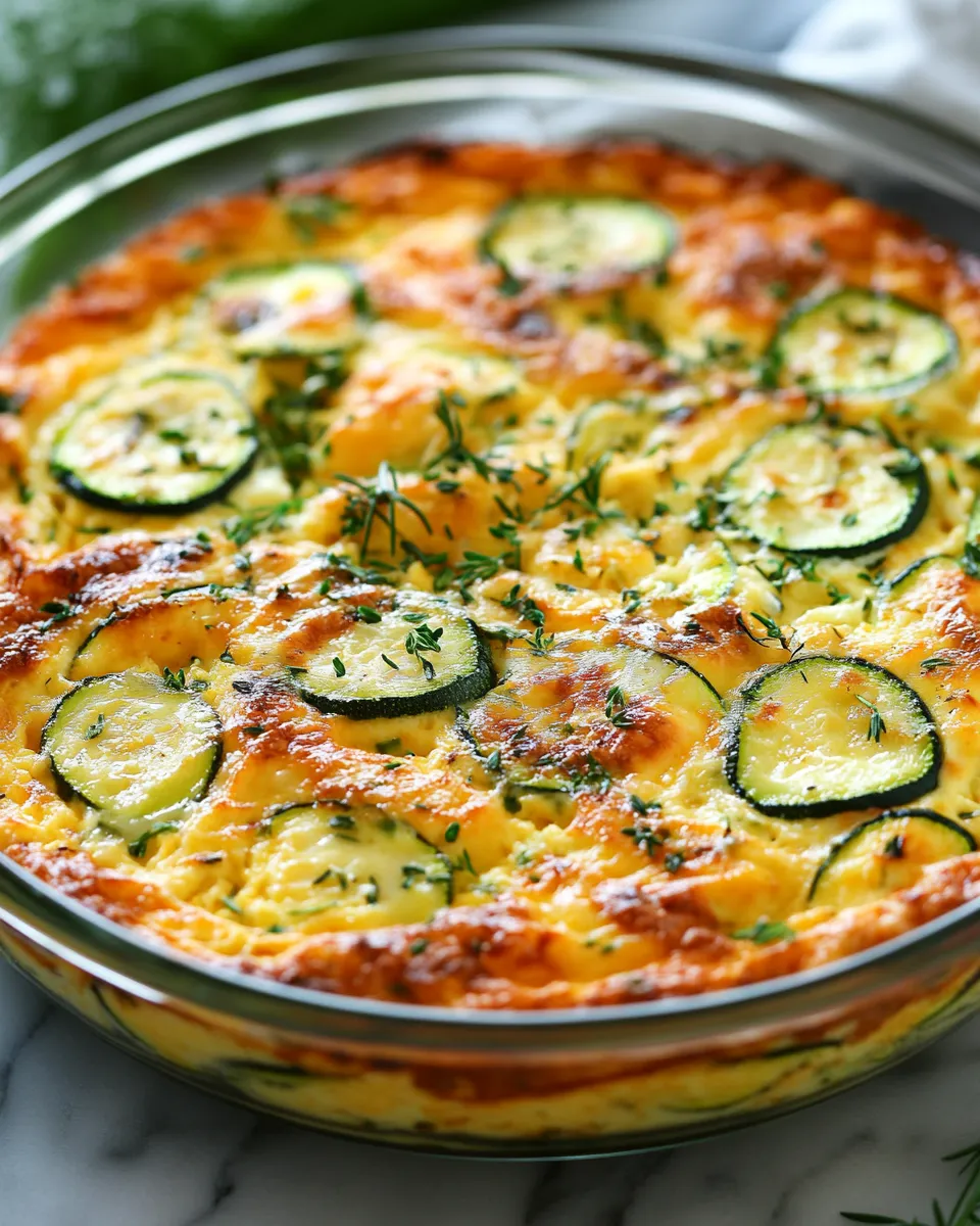 Hearty & Cheesy Zucchini & Parmesan Egg Bake