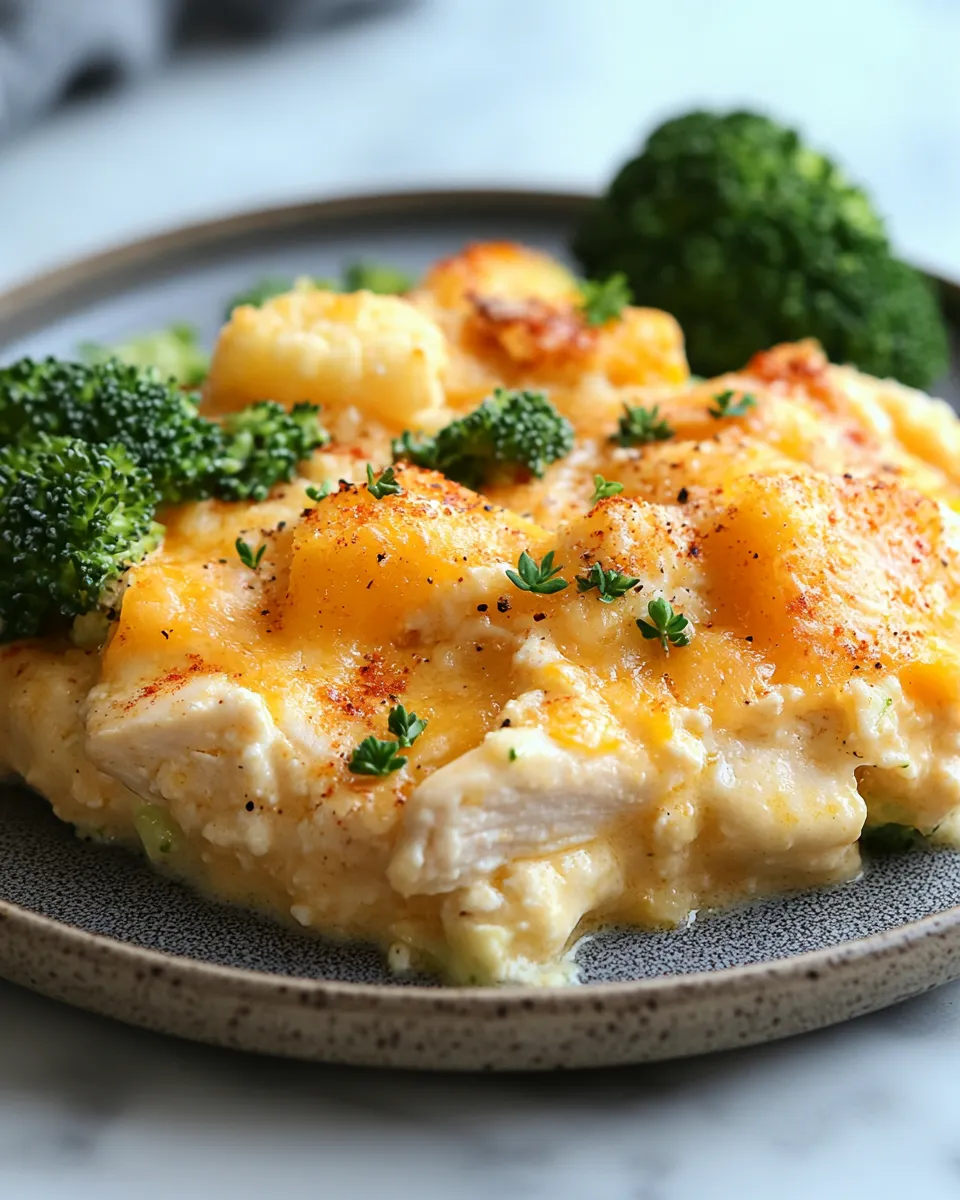 Creamy Low Carb Chicken Casserole Ready in 30 Minutes