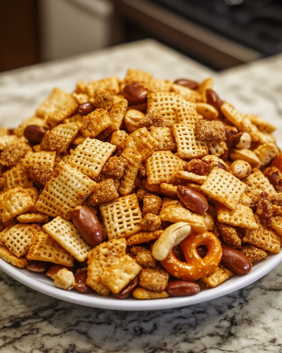 Spicy & Crunchy Fiery Fiesta Chex Mix