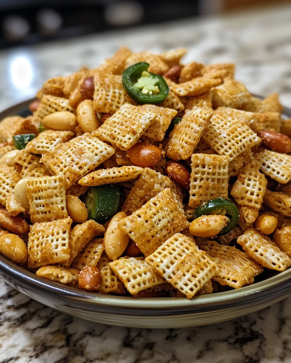 Crunchy & Spicy Zesty Jalapeño Chex Mix
