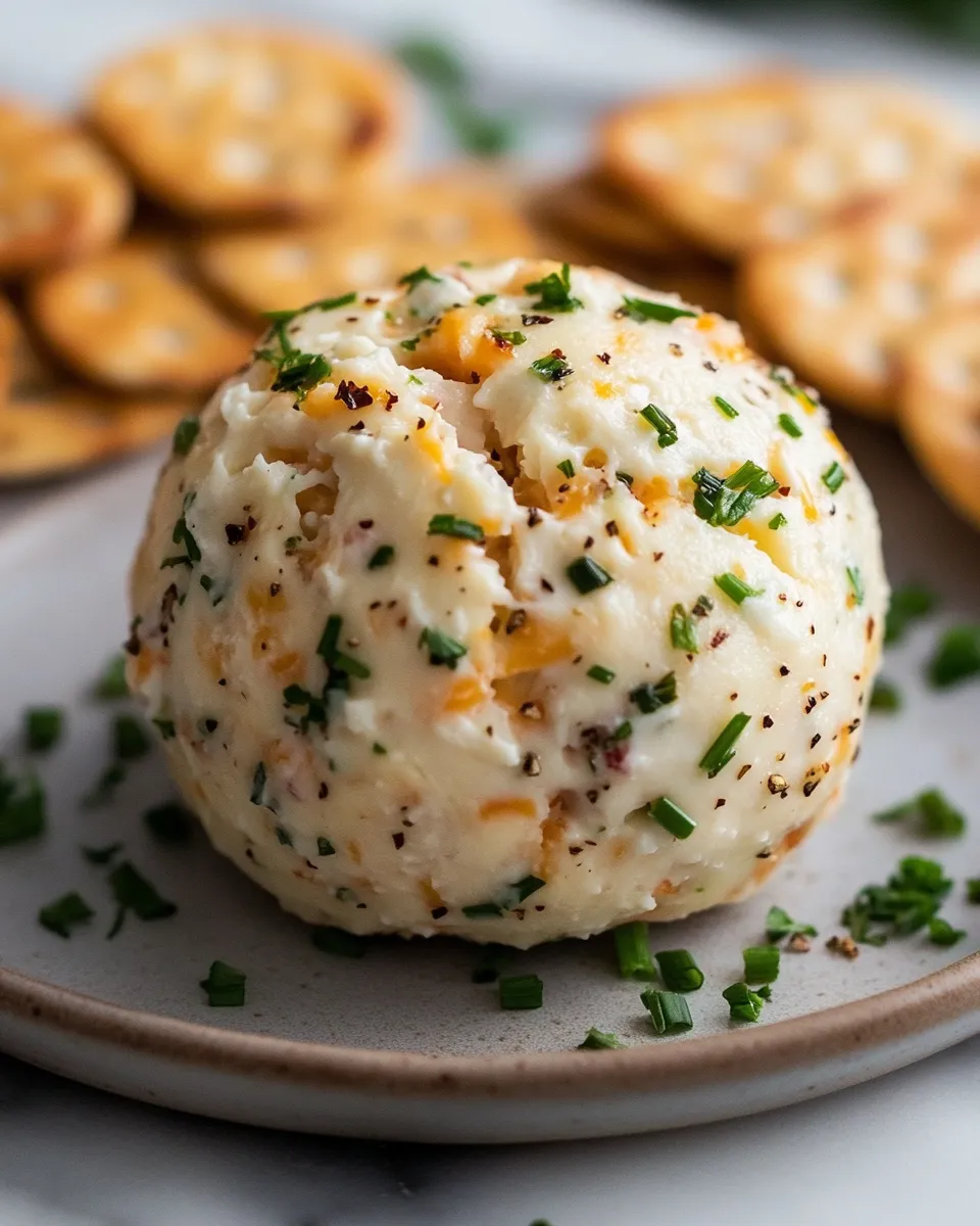 Easy Roasted Garlic & Herb Cheese Ball for Parties