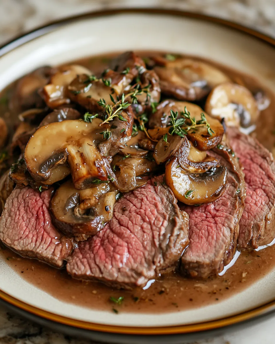 Savory & Tender Prime Rib & Mushroom Skillet