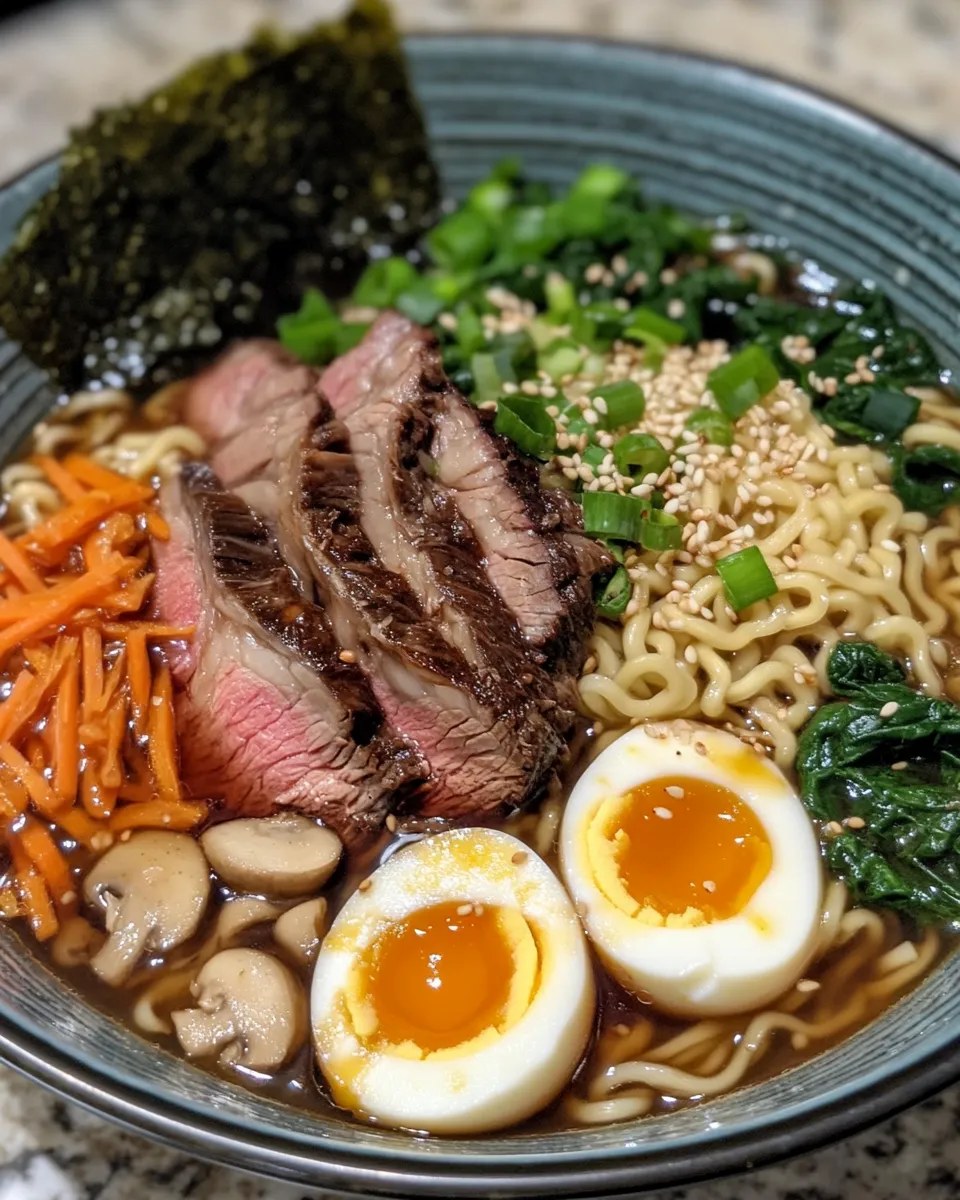 Flavor-Packed Prime Rib Ramen Bowl Recipe