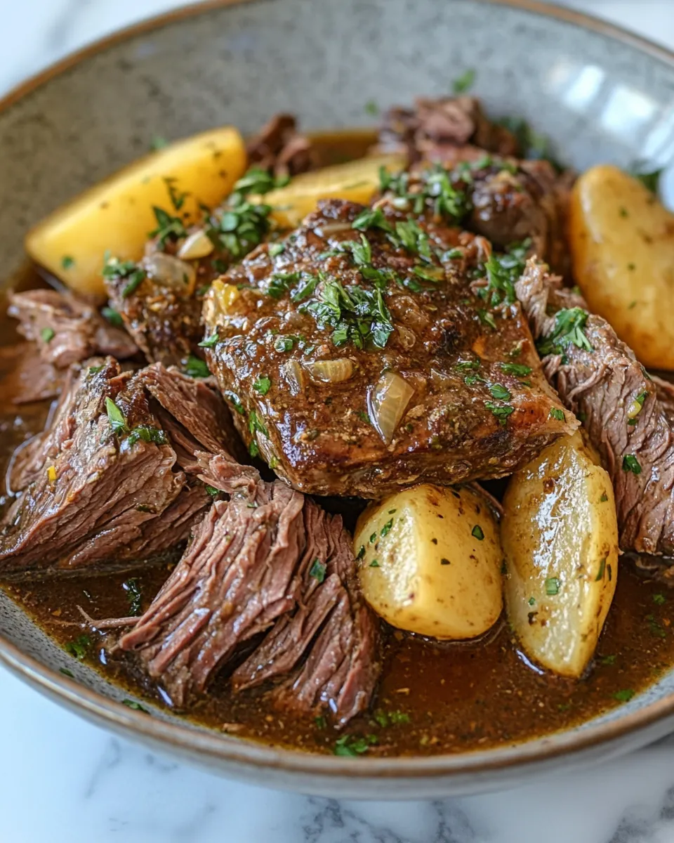 The Easiest Crock Pot Mississippi Roast Ever