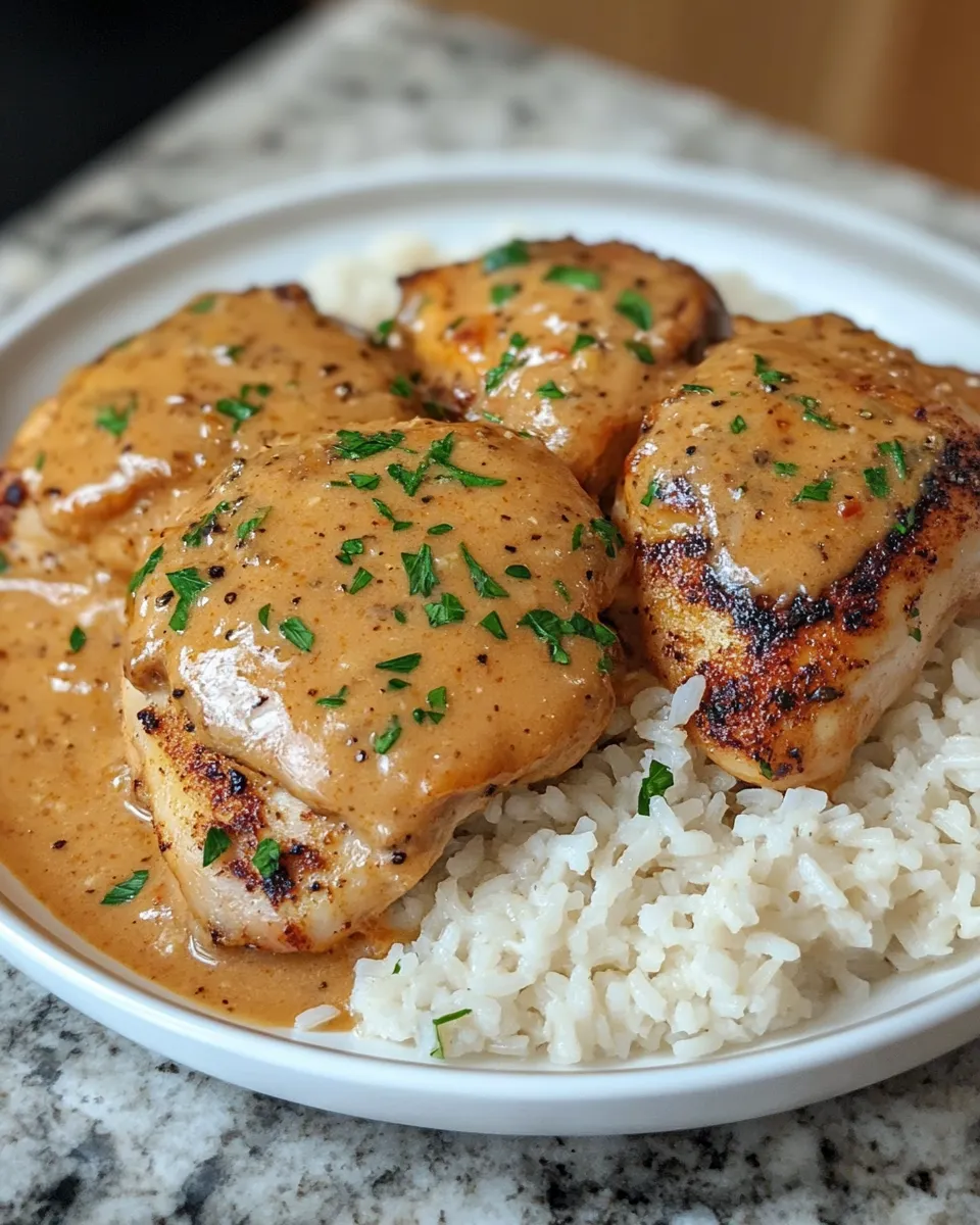 Rich and Cozy Smothered Chicken and Rice Recipe