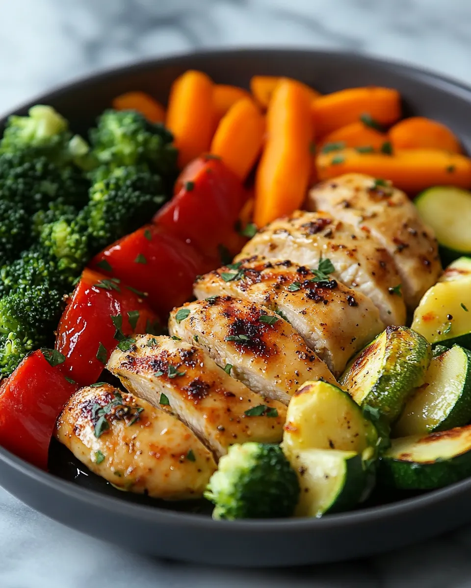 Easy Healthy Chicken and Vegetables Dinner