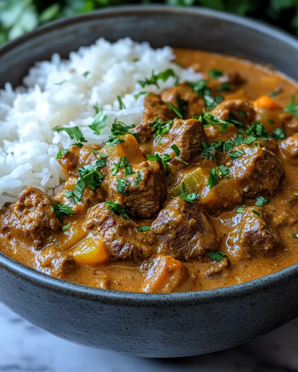 Slow Cooker Beef Curry That Melts in Your Mouth