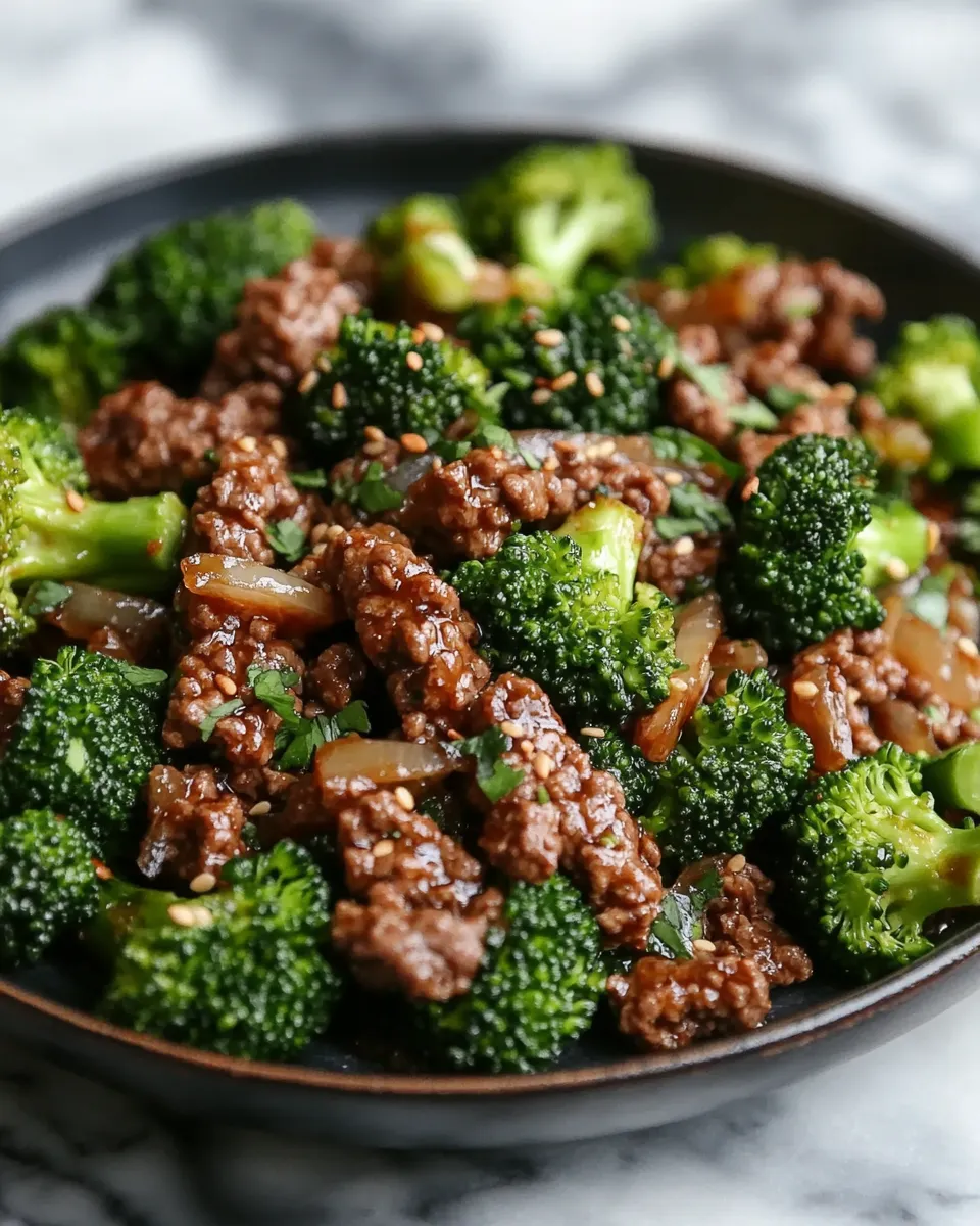 The EASIEST Ground Beef & Broccoli Dinner Ever!