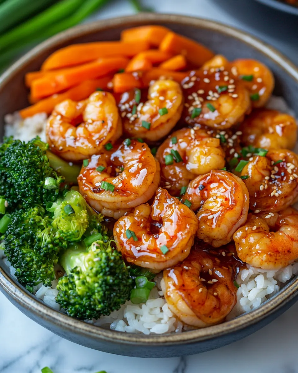Easy Honey Garlic Shrimp Bowls Everyone’s Obsessed With