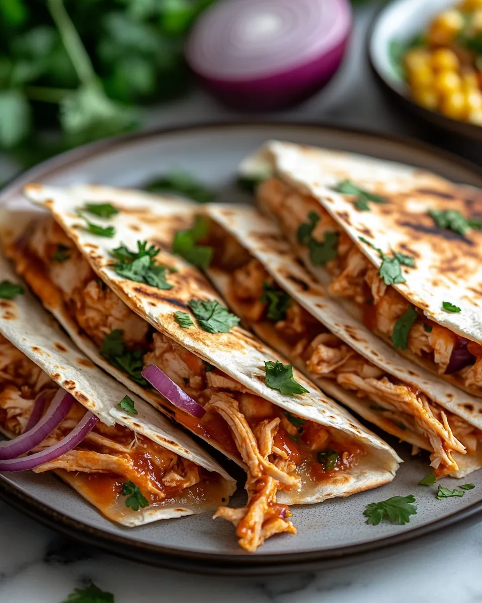 BBQ Chicken Quesadillas That Are Loaded, Cheesy, and Completely Irresistible