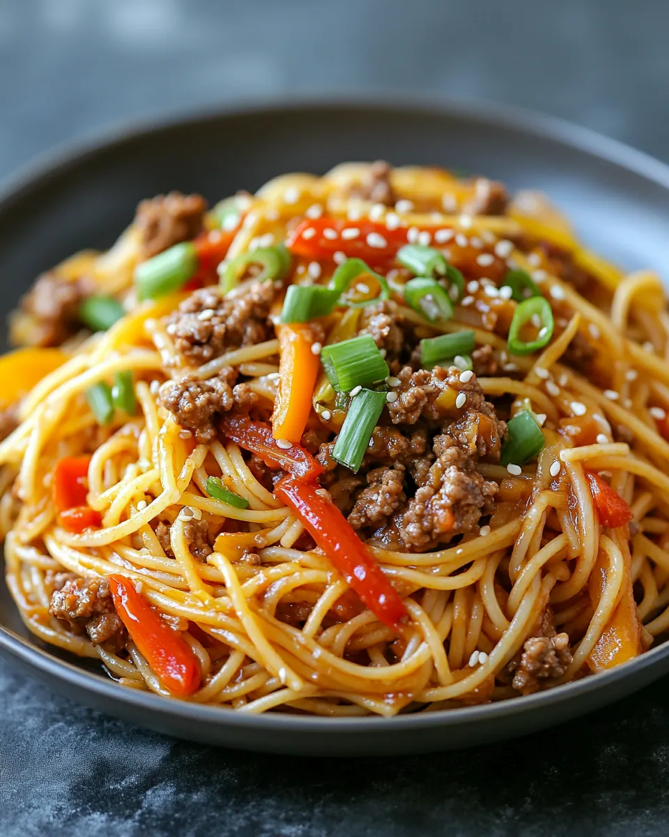 Budget-Friendly Asian Spaghetti Everyone Devours