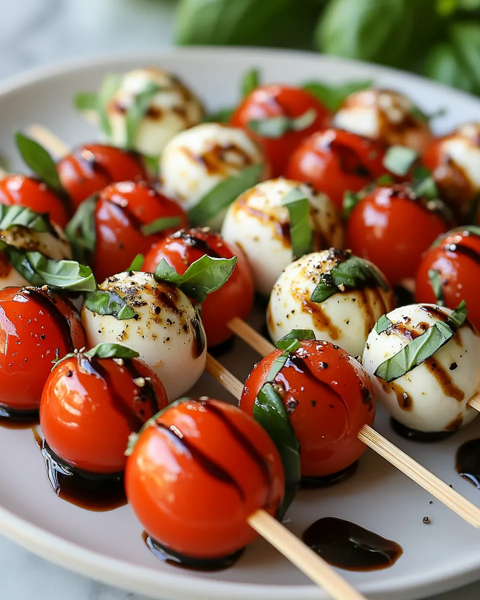 The Easiest Appetizer: Mini Caprese Bites