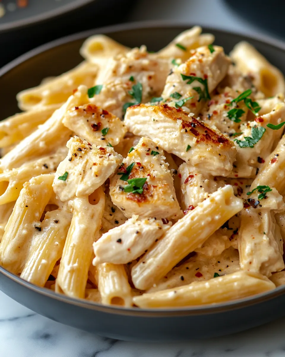 Creamy Parmesan Chicken Pasta Everyone Loves