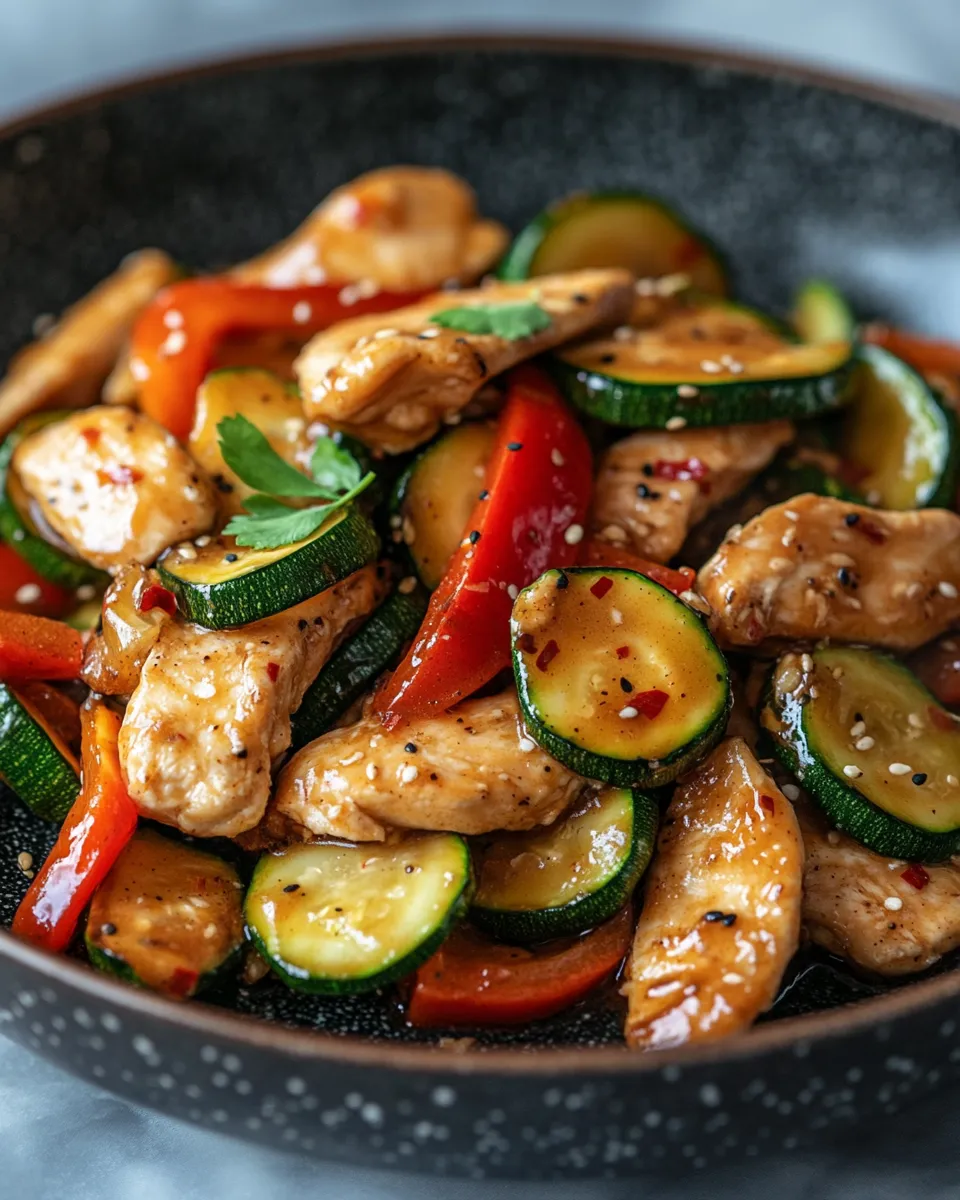 Healthy Chicken Zucchini Stir Fry That Actually Tastes Good