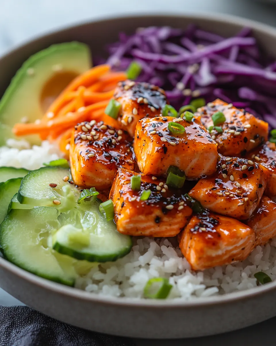 Crispy Bang Bang Salmon Bowls Everyone Craves