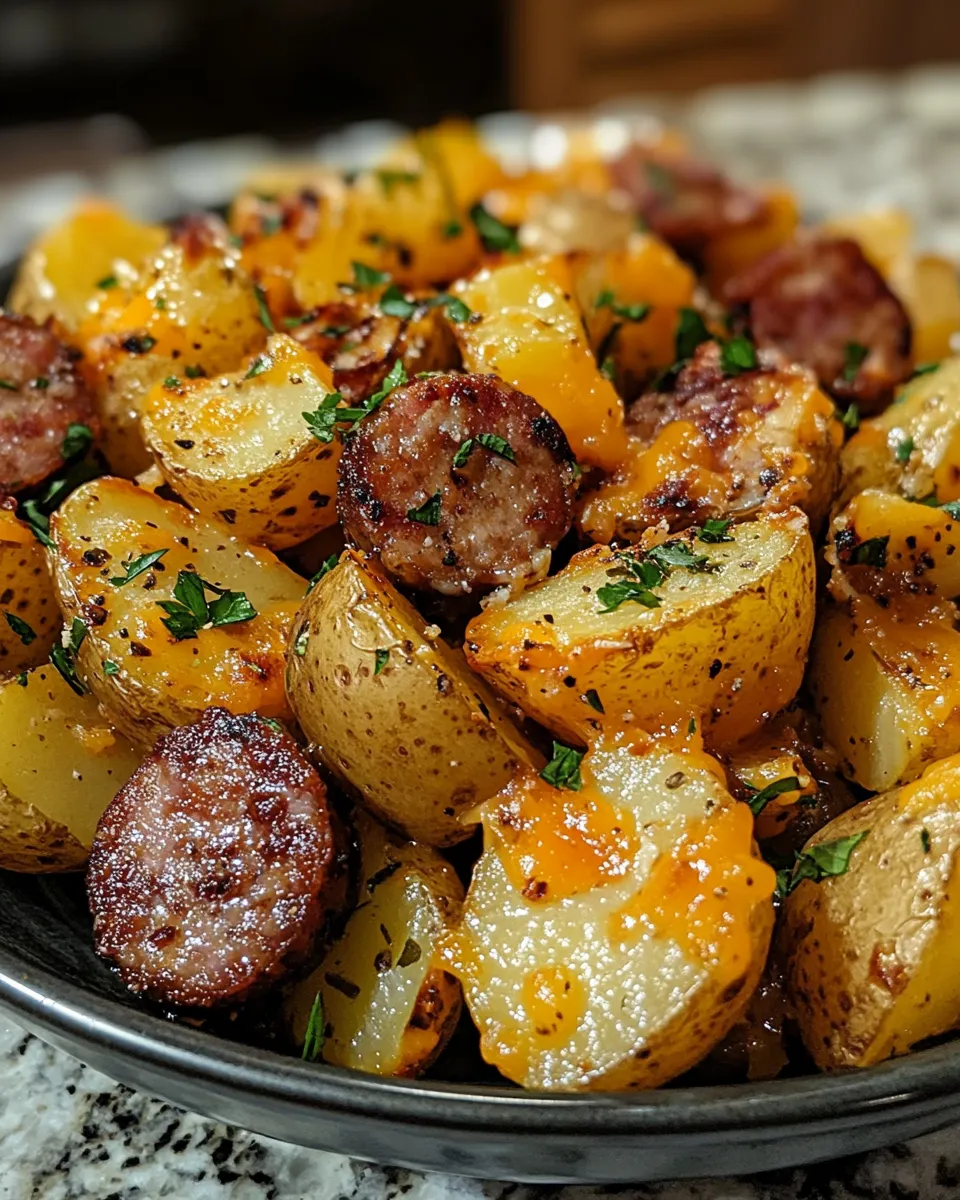 Smoked Sausage and Cheesy Ranch Potatoes—So Addictive