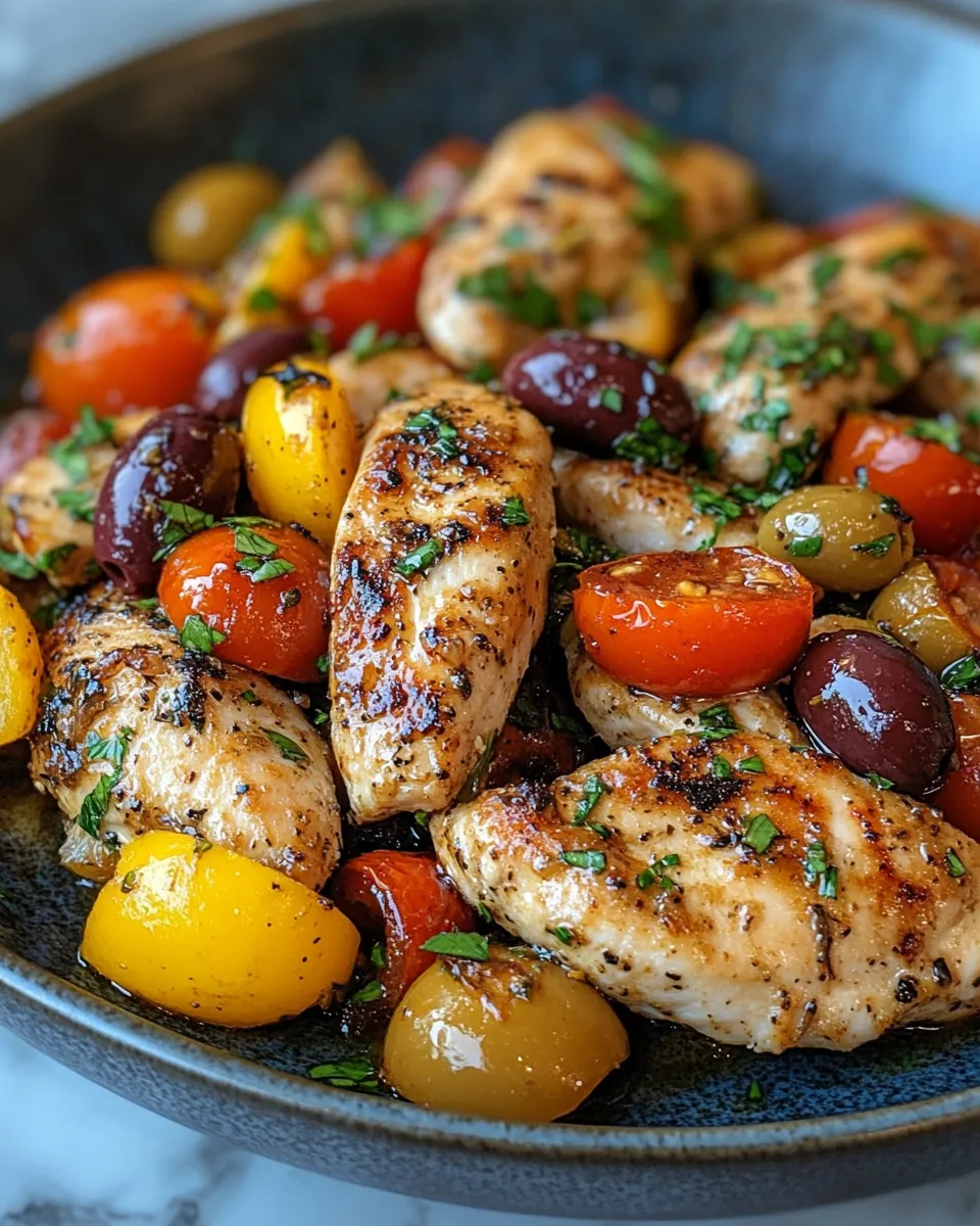 Healthy Mediterranean Chicken Stir Fry in 30 Minutes