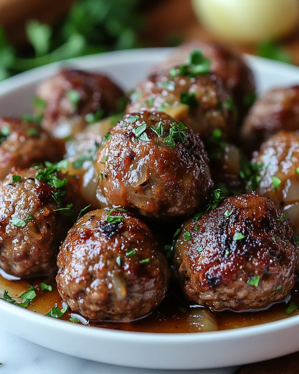 Crockpot French Onion Meatballs: Set and Forget Dinner Idea