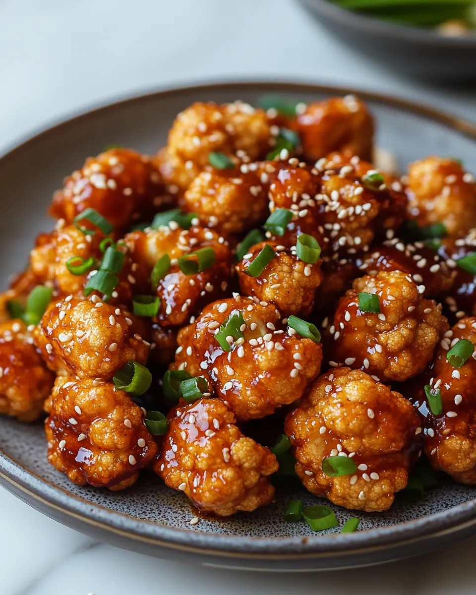 Crispy Sticky Sesame Cauliflower Everyone’s Obsessed With