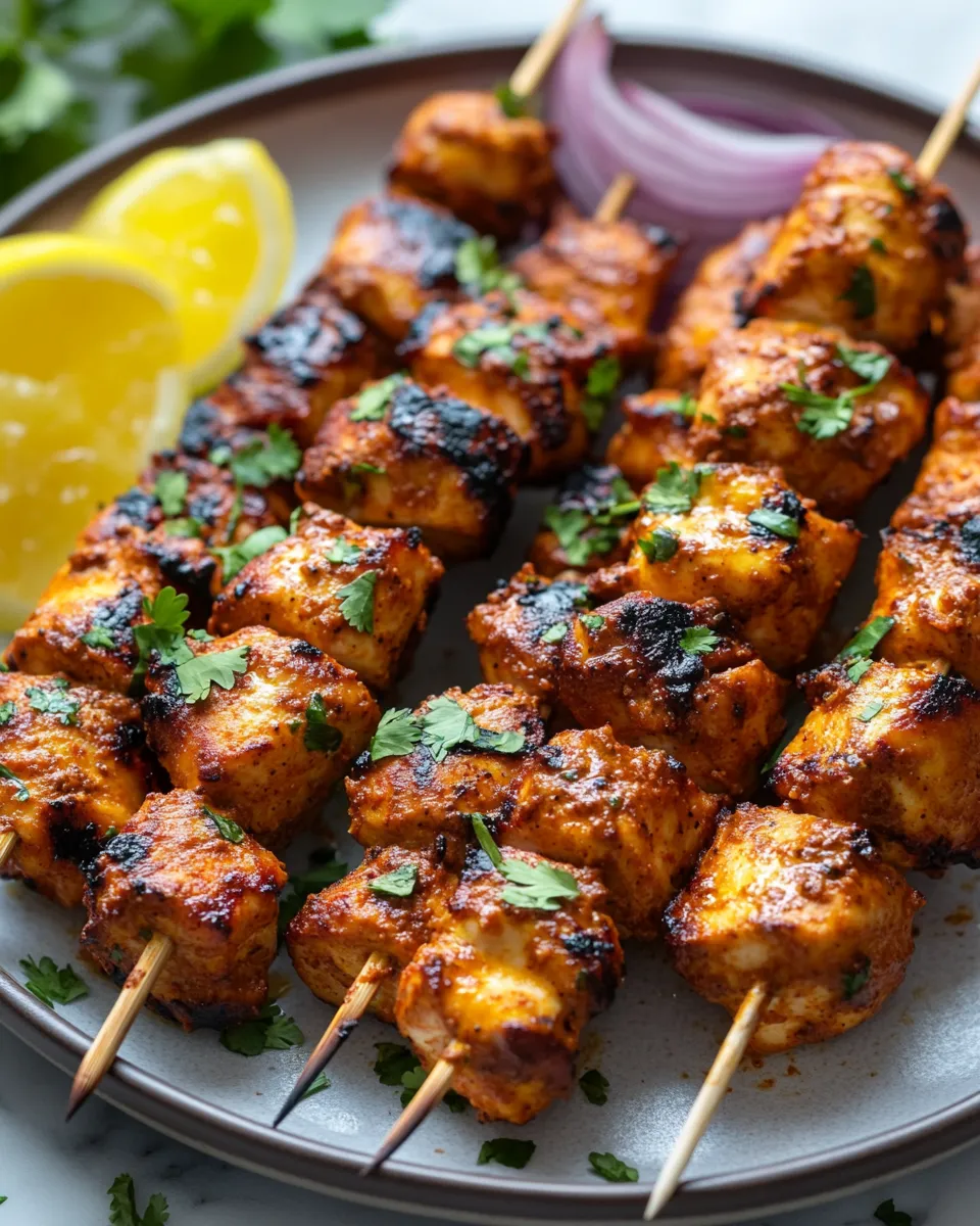 Irresistible Tandoori Chicken Tikka Skewers