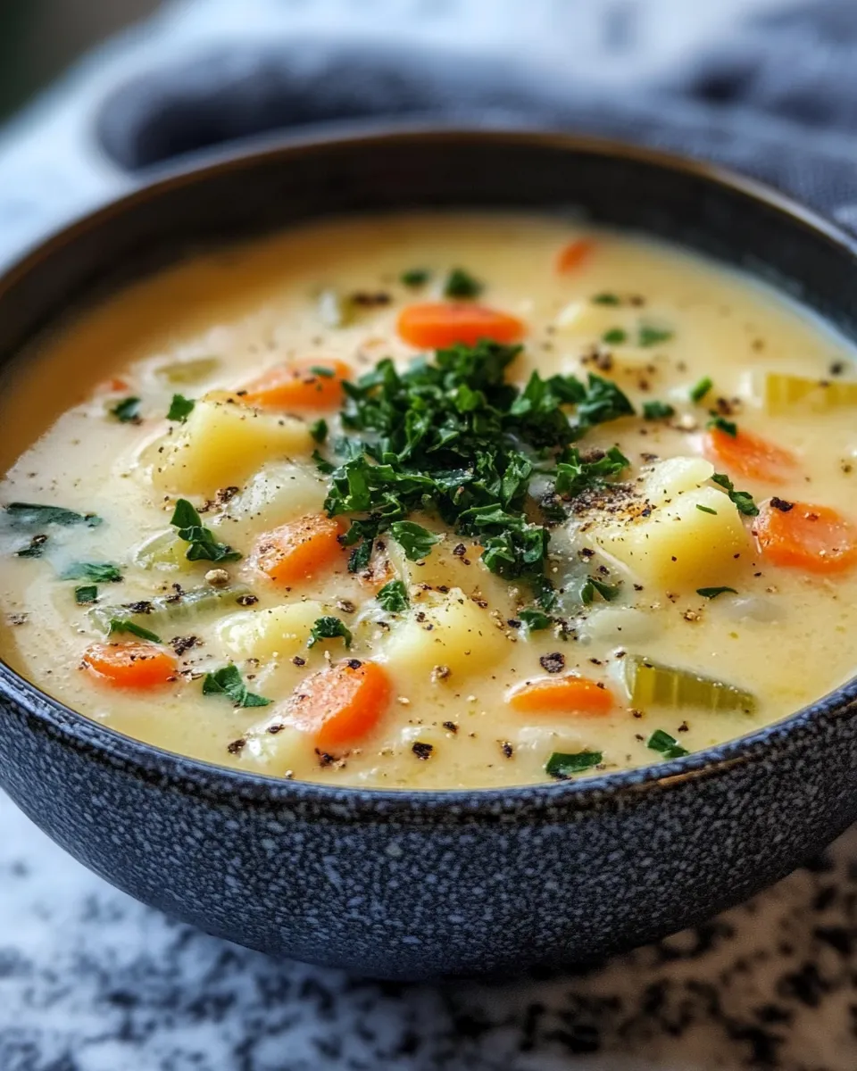 The Creamiest One-Pot Vegetable Soup Ever