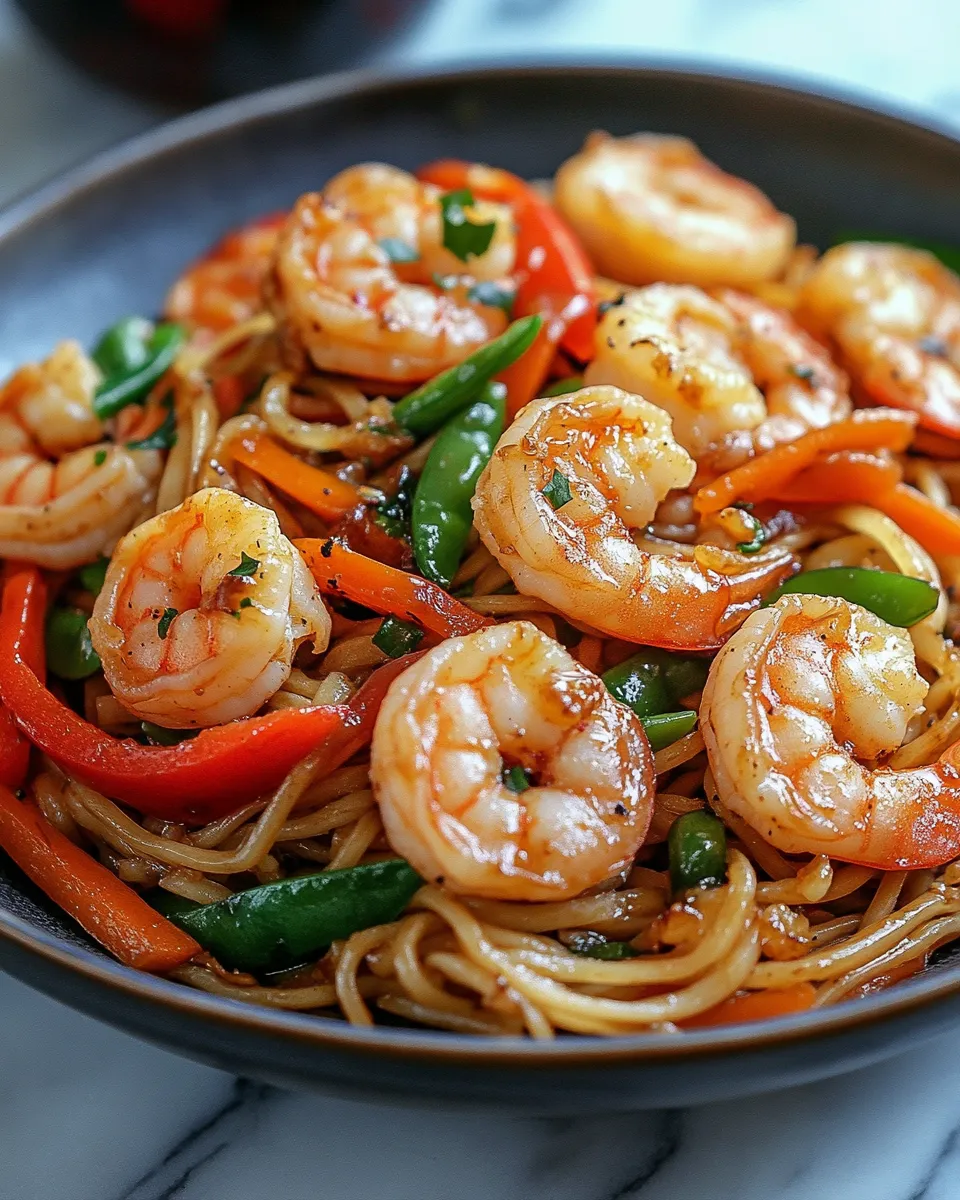 Craveable High-Protein Shrimp Stir Fry with Noodles – Healthy Comfort