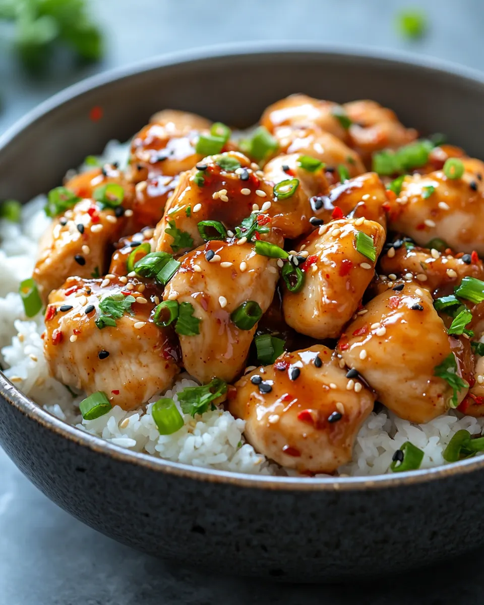 Easy Slow Cooker Sweet Chili Chicken